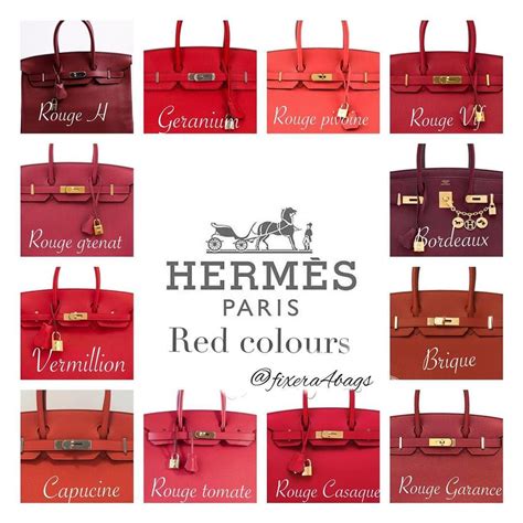 red hermes corc bag|hermes red color chart.